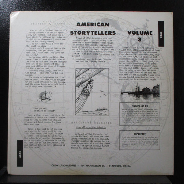 Emory Cook - American Storytellers Vol. 3 VG+ Mono LP Vinyl Record Cook 5009 USA - Shuga Records
