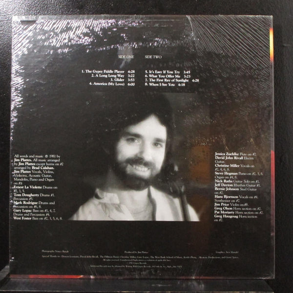 Jim Plattes - The Gypsy Fiddle Player / Amorica sealed LP Wild Gypsy WGR-001 - Shuga Records