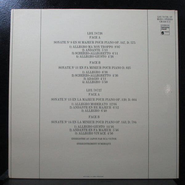 Richter - Schubert: Sonates No 9, 11, 13, 14 Mint- 2 LP LDX 78726 France 1982 - Shuga Records