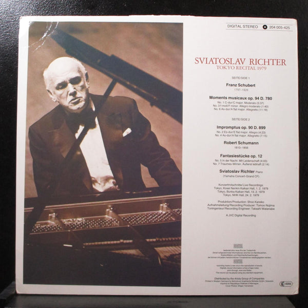 Richter - Schubert & Schumann - Tokyo Recital 1979 Mint- LP 204 005-425 Germany - Shuga Records
