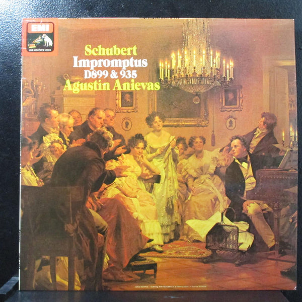 Anievas - Schubert: Impromptus D. 899 & 935 Mint- Quad LP HQS 1397 UK 1977 - Shuga Records