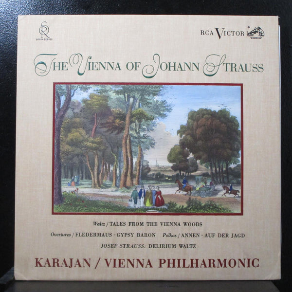 Karajan - The Vienna Of Johann Strauss VG+ Mono LP RCA Victor LD 2346 USA 1959 - Shuga Records