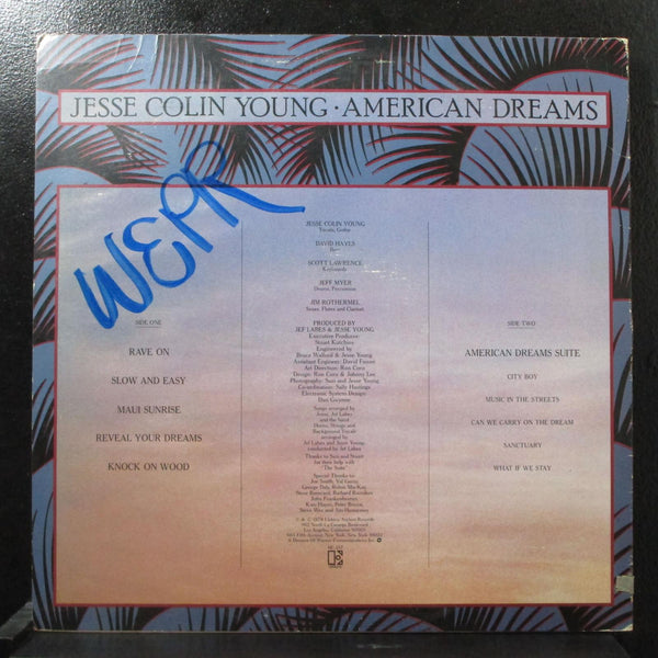 Jesse Colin Young - American Dreams VG+ Promo LP Elektra 6E-157 USA 1978 - Shuga Records