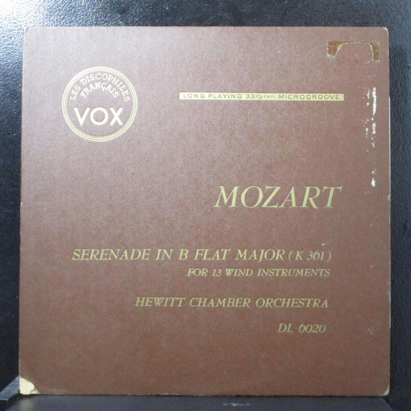 Hewitt Chamber Orchestra - Mozart: Serenade in B Flat Major VG+ LP VOX DL 6020 - Shuga Records