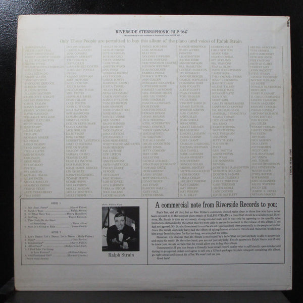 Ralph Strain - Only These People Mint- Stereo LP Riverside RLP 9847 USA rare - Shuga Records