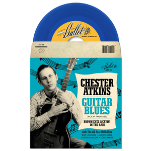 Chet Atkins - Guitar Blues / Brown Eyes A Cryin' In The Rain - New 7" Vinyl 2017 Modern Harmonic Record Store Day Black Friday Pressing on Blue Vinyl - Country