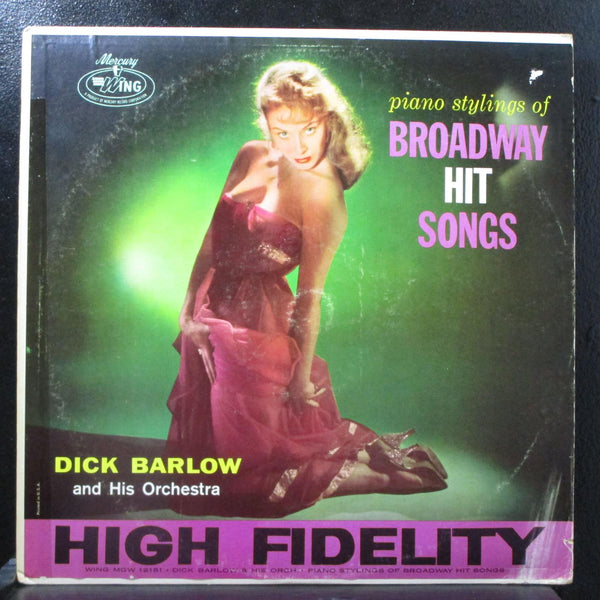 Dick Barlow - Piano Stylings Of Broadway Hit Songs VG+ Mono LP Wing MGW-12151 - Shuga Records