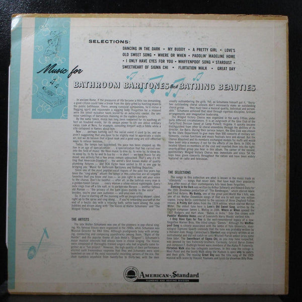Music for Bathroom Baritones & Bathing Beauties VG+ Mono LP American Standard - Shuga Records