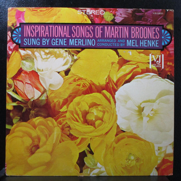 Gene Merlino - Inspirational Songs Of Martin Broones VG+ LP VJS-10001 USA 1965 - Shuga Records
