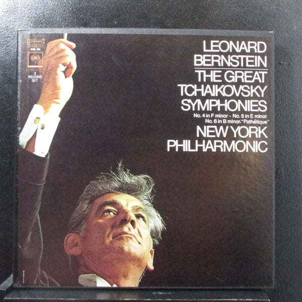 Bernstein - The Great Tchaikovsky Symphonies Mint- 1st 3 LP box Columbia D3S 781 - Shuga Records