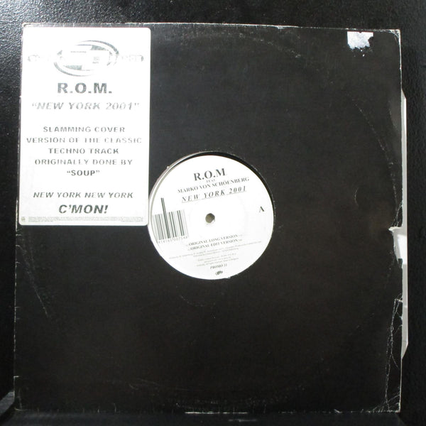 R.O.M. & Marko Von Schenberg - New York 2001 VG 12" Promo 31 Belgium 2001 - Shuga Records