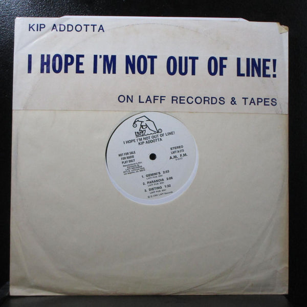 Kip Addotta - I Hope I'm Not Out Of Line! VG+ Promo 12" Laff A-215 USA 1981 - Shuga Records