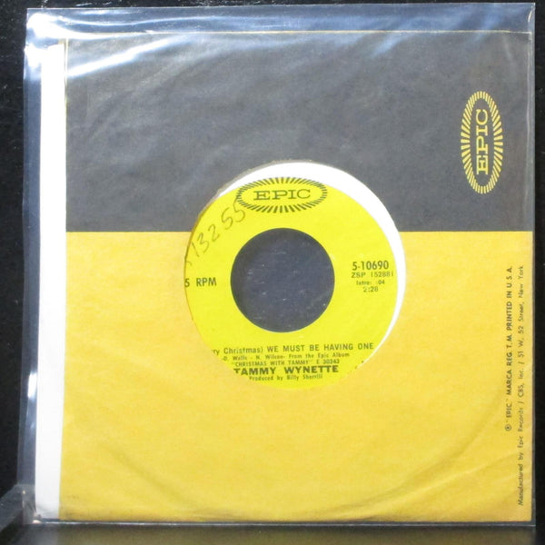 Tammy Wynette - One Happy Christmas 7" VG+ Promo Epic 5-10690 USA 1970 - Shuga Records