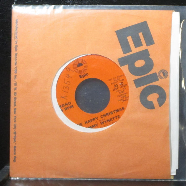 Tammy Wynette - White Christmas / One Happy Christmas 7" VG+ Promo Epic AS 60 - Shuga Records