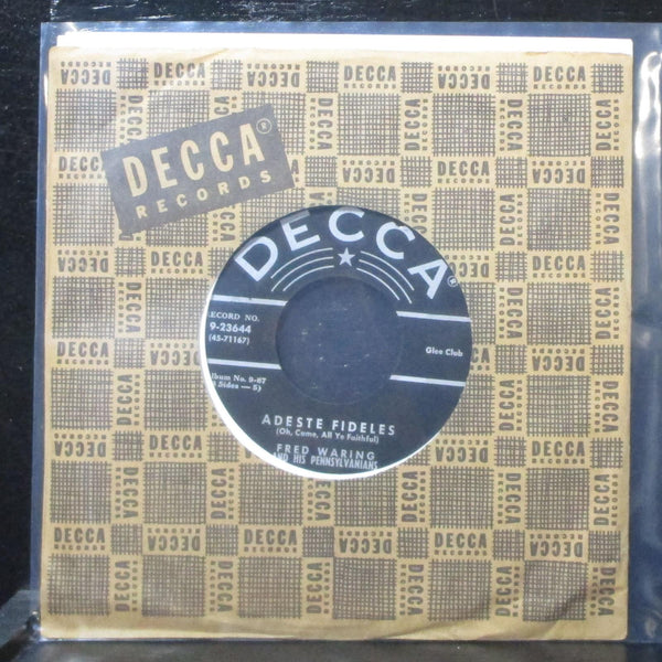 Fred Waring - Adeste Fideles / Cantique De Noel 7" VG+ Decca 9-23644 USA 1950 - Shuga Records