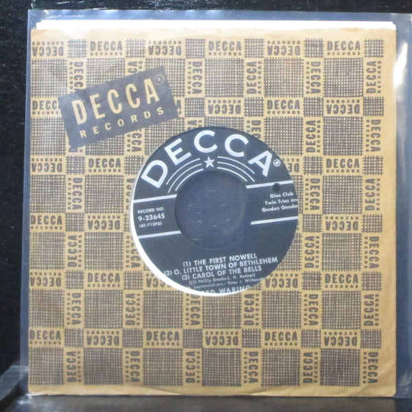 Fred Waring - The First Nowell / Beautiful Savior 7" Mint- Decca 9-23645 USA - Shuga Records