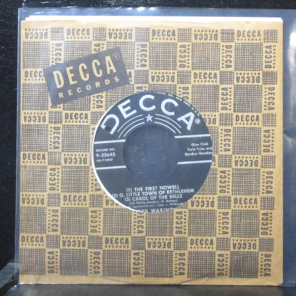 Fred Waring - The First Nowell / Beautiful Savior 7" VG+ Decca 9-23645 USA 1950 - Shuga Records