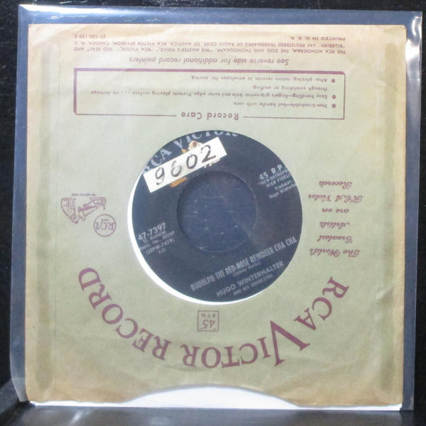 Hugo Winterhalter - The Christmas Song Cha Cha 7" VG+ RCA 47-7397 lbl var - Shuga Records
