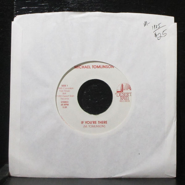 Michael Tomlinson - If You're There / Yellow Windows 7" Mint- Desert Rain Canada - Shuga Records