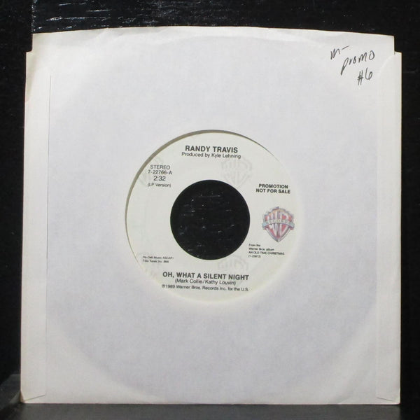 Randy Travis - Oh, What A Silent Night 7" Mint- Promo Warner Bros. 7-22766 USA - Shuga Records