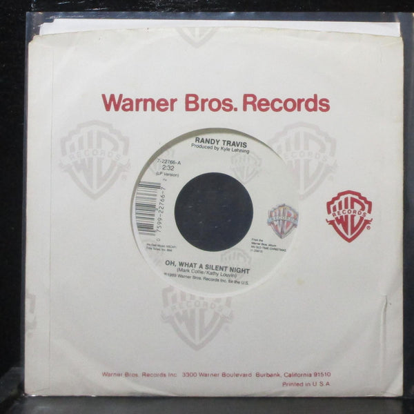 Randy Travis - Oh, What A Silent Night 7" Mint- Warner Bros. 7-22766 USA 1989 - Shuga Records