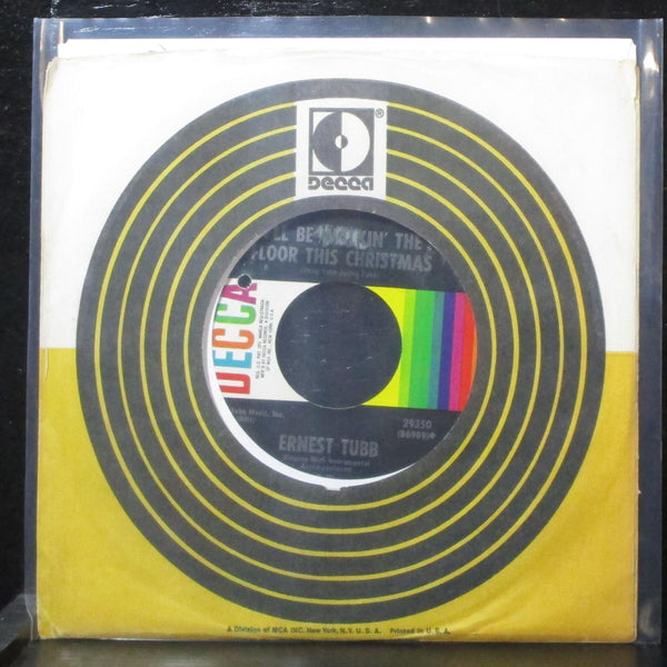 Ernest Tubb - I'll Be Walkin The Floor This Christmas 7" VG+ Decca 29350 lbl var - Shuga Records