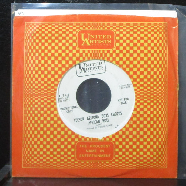 Tucson Arizona Boys Chorus - African Noel / Sleep Little Tiny King 7" VG+ Promo - Shuga Records