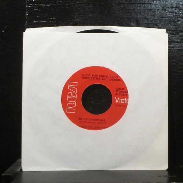 Winterhalter's Orchestra  Blue Christmas  Mint- 7" Vinyl 45 RCA VIctor 447-0875 - Shuga Records