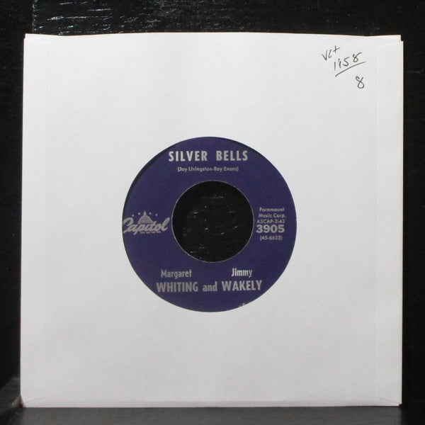 Margaret Whiting & Jimmy Wakely - Silver Bells 7" VG+ Capitol 3905 USA 1958 - Shuga Records