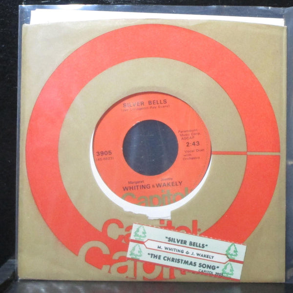Margaret Whiting & Jimmy Wakely - Silver Bells 7" VG+ Capitol 3905 USA 1970's - Shuga Records