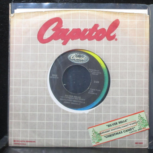 Margaret Whiting & Jimmy Wakely - Silver Bells 7" VG+ Capitol 3905 USA 1980's - Shuga Records
