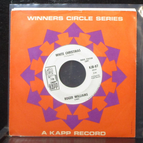 Roger Williams - White Christmas / Winter Wonderland 7" VG+ Promo Kapp KJB-87 - Shuga Records