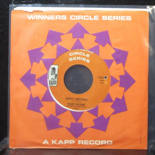 Roger Williams - White Christmas / Winter Wonderland 7" VG+ Kapp KJB-87 USA - Shuga Records