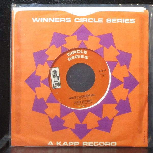 Roger Williams - White Christmas / Winter Wonderland 7" VG+ Kapp KJB-87 USA - Shuga Records