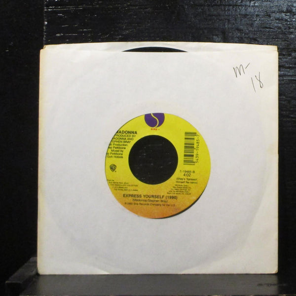 Madonna  Express Yourself Mint- 7" Vinyl 45 Sire 7-22948 Synth-pop 1989 - Shuga Records