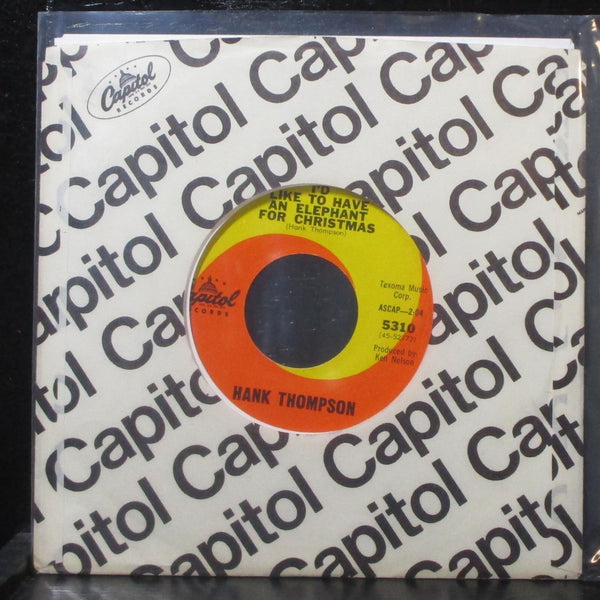 Hank Thompson - I'd Like To Have An Elephant For Christmas 7" Mint- Capitol 5310 - Shuga Records