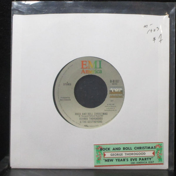 George Thorogood - Rock And Roll Christmas 7" Mint- EMI B-8187 USA 1983 - Shuga Records