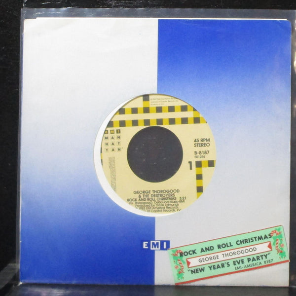 George Thorogood - Rock And Roll Christmas 7" Mint- EMI-Manhattan B-8187 + tag - Shuga Records