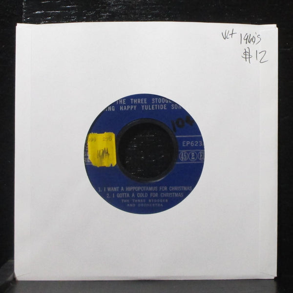 The Three Stooges Sing Happy Yuletide Songs 7" VG+ Golden EP623 USA - Shuga Records