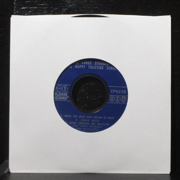 The Three Stooges Sing Happy Yuletide Songs 7" VG+ Golden EP623 USA - Shuga Records