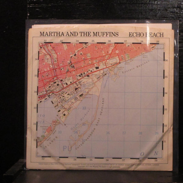 Martha And The Muffins Echo Beach Mint- Promo 7" Vinyl 45 Dindisc VA 68000 - Shuga Records
