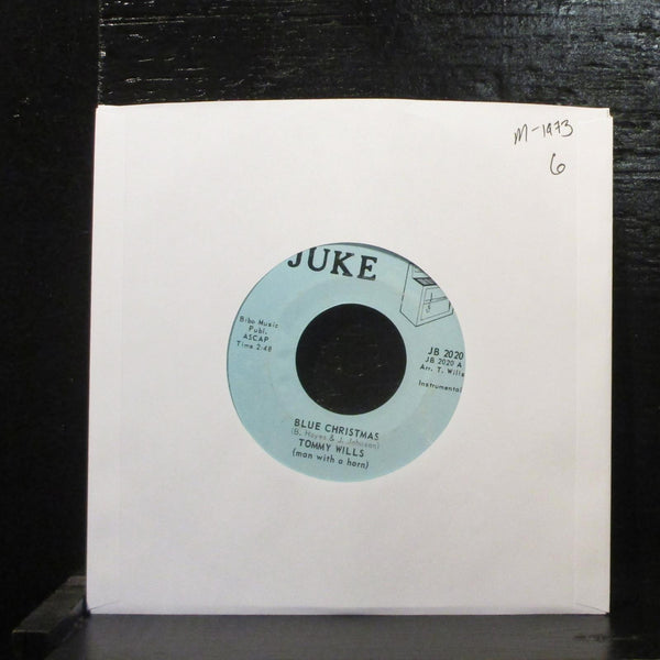 Tommy Wills  Blue Christmas Mint- 7" Vinyl 45 Juke  JB 2020  Jazz, Pop 1973 - Shuga Records
