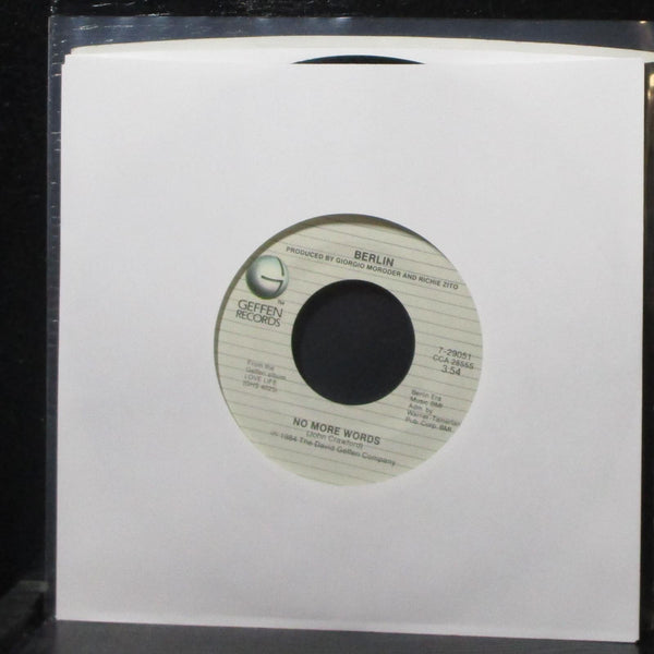 Madonna / Berlin - Crazy For You / No More Words 7" Mint- Geffen 7-29051 grey - Shuga Records