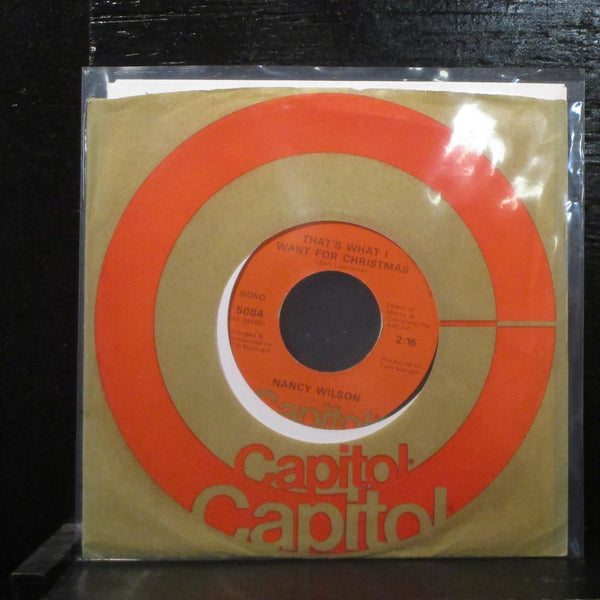 Nancy Wilson  That's What I Want For Christmas Mint- 7" Vinyl 45 Capitol 5084 - Shuga Records