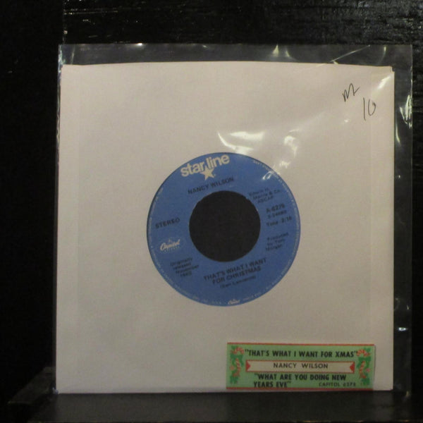 Nancy Wilson What I Want For Christmas Mint- 7" Vinyl 45 Capitol A-6275 w Tag - Shuga Records