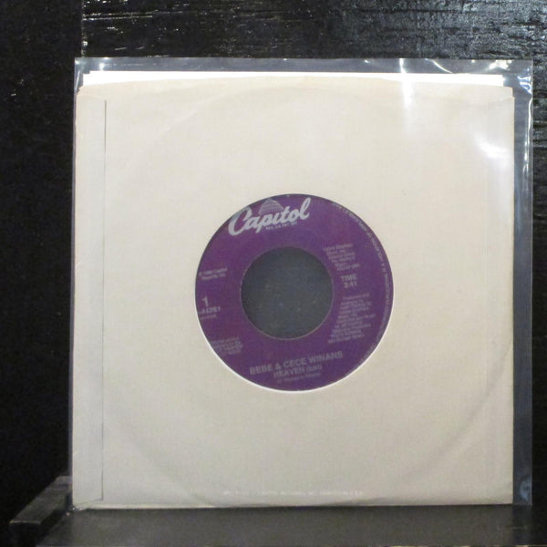 Bebe & Cece Winans  Heaven VG+ 7" Vinyl 45 Capitol B-44261 Soul 1988 - Shuga Records