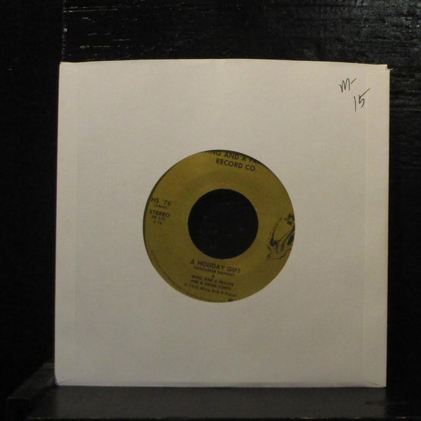Consumer Rapport & Wing And A Prayer  A Holiday Gift  Mint- 7" Vinyl 45 HS 76 - Shuga Records