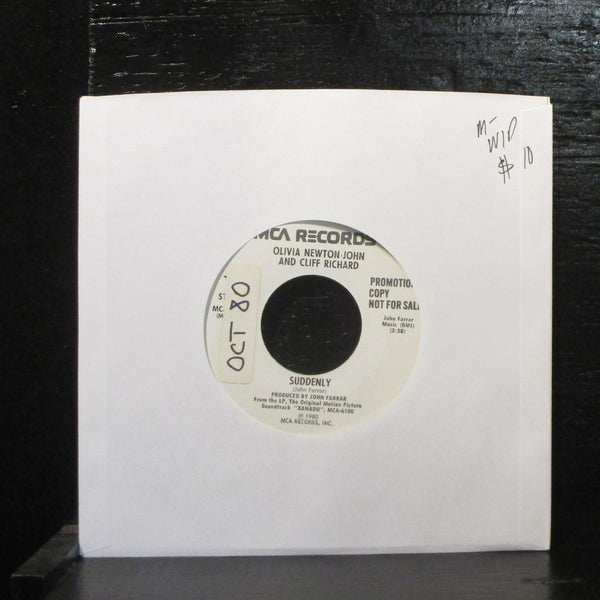Olivia Newton-John / Cliff Richard  Suddenly Mint- Promo 7" Vinyl 45 MCA-51007 - Shuga Records