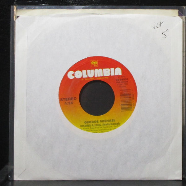 George Michael - Kissing A Fool 7" VG+ Columbia 38-08050 USA 1988 - Shuga Records