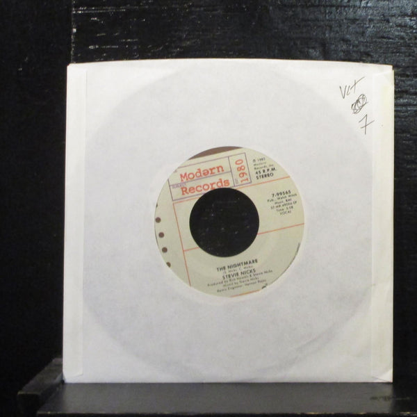 Stevie Nick  I Can't Wait/The Nightmare VG+ 7" Vinyl 45 Modern 7-99565 Pop 1986 - Shuga Records